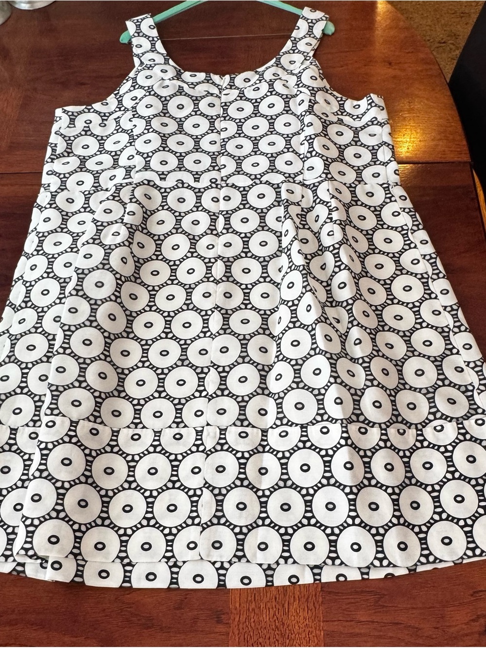 Isabel Toledo for Lane Bryant Sz 22 Black Ivory Graphic Sleeveless A-Line Dress